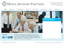 Tablet Screenshot of mediaadvisorypartners.com